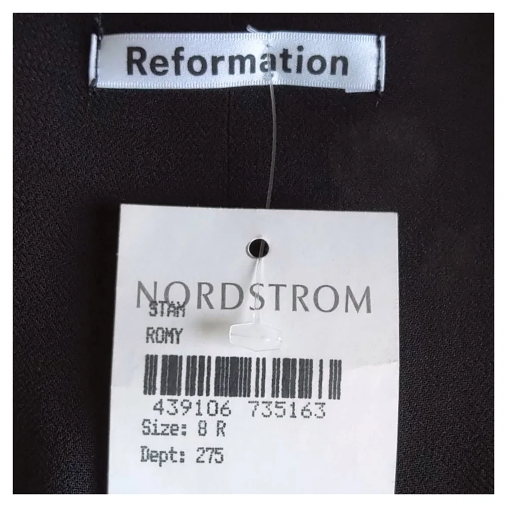 Reformation Black Floral Long-Sleeve Sweetheart Top - Picture 8 of 12
